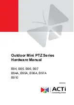 Preview for 1 page of ACTi B910 Hardware Manual