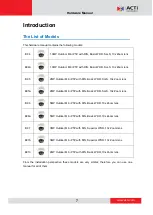 Предварительный просмотр 7 страницы ACTi B910 Hardware Manual