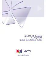 Preview for 1 page of ACTi CAM-5100H Quick Installation Manual