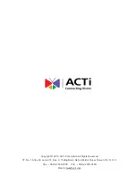 Предварительный просмотр 45 страницы ACTi D21FA Hardware Manual