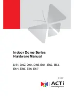 ACTi D61 Hardware Manual предпросмотр