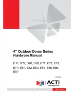 Предварительный просмотр 1 страницы ACTi D71 Hardware Manual