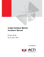 Preview for 1 page of ACTi E12A Hardware Manual