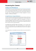 Предварительный просмотр 31 страницы ACTi E31A Hardware Manual