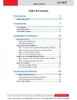 Preview for 2 page of ACTi E33 Hardware Manual