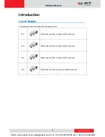 Предварительный просмотр 7 страницы ACTi E33 Hardware Manual