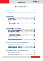 Предварительный просмотр 2 страницы ACTi E413 Hardware Manual