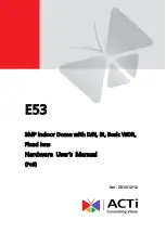 ACTi E53 Hardware User Manual предпросмотр