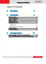 Preview for 2 page of ACTi E53 Hardware User Manual