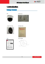 Preview for 4 page of ACTi E53 Hardware User Manual