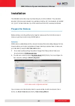 Preview for 22 page of ACTi ENR-110 System Administrator Manual