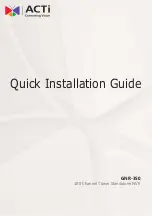 Preview for 1 page of ACTi GNR-350 Quick Installation Manual