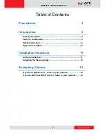 Preview for 2 page of ACTi KCM-3211 Manual