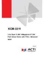 Preview for 1 page of ACTi KCM-3311 Hardware Manual