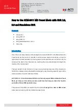 Preview for 1 page of ACTi KCM-3911 How To Use