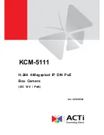 Preview for 1 page of ACTi KCM-5111 Hardware Manual