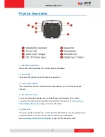 Preview for 7 page of ACTi KCM-5211E Hardware Manual