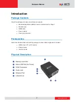 Preview for 7 page of ACTi MDS-100 User Manual