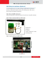 Preview for 21 page of ACTi MNR-310 System Administrator Manual