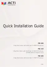 ACTi PCS-100 Quick Installation Manual preview