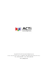 Preview for 31 page of ACTi PMAX-1100 Installation Manual