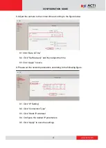 Предварительный просмотр 4 страницы ACTi Q51 Configuration Manual