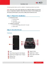 Preview for 2 page of ACTi R21CF-30 Installation Manual