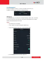 Preview for 22 page of ACTi R71CF-31 User Manual
