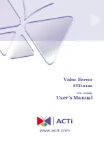 Preview for 1 page of ACTi SED-2120 User Manual