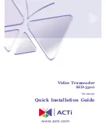 ACTi SED-3300 Quick Installation Manual предпросмотр