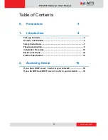 Preview for 2 page of ACTi TCD-2500 User Manual