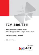 Preview for 1 page of ACTi TCM-3401 Hardware User Manual