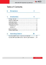 Preview for 2 page of ACTi TCM-3401 Hardware User Manual