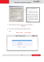 Предварительный просмотр 21 страницы ACTi TCM-3401 Hardware User Manual