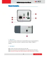 Предварительный просмотр 9 страницы ACTi TCM-5001 Hardware User Manual