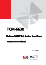 Preview for 1 page of ACTi TCM-6630 User Manual