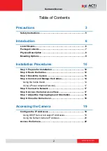 Preview for 2 page of ACTi Z83 Hardware Manual