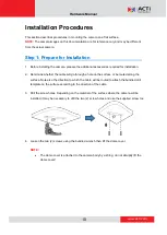 Предварительный просмотр 10 страницы ACTi Z94 Hardware Manual