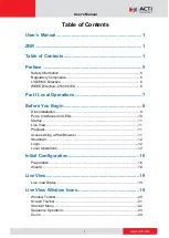 Preview for 2 page of ACTi ZNR User Manual