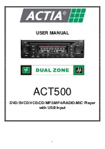 Preview for 1 page of Actia ACT500 User Manual