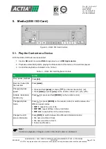 Preview for 16 page of Actia ACT550 User Manual