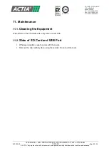 Preview for 27 page of Actia ACT550 User Manual