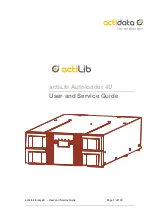 Actidata actiLib Autoloader 4U User'S And Service Manual preview