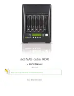 Actidata actiNAS cube RDX User Manual preview