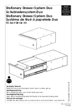 Actiforce Stationery Drawer System Duo FA-SLS-FG0136 Series Assembly Manual preview