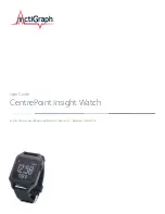 Предварительный просмотр 1 страницы ActiGraph CentrePoint Insight Watch User Manual