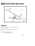 Action Sports Equipment ROTATING SEE SAW Manual предпросмотр