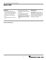 Preview for 3 page of Action 3003 Operating Instructions & Parts Manual