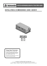 Preview for 1 page of actionair ESP PLATINUM ERQ2-14AS Installation & Commissioning Manual