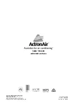 Preview for 16 page of actionair ESP PLATINUM ERQ2-14AS Installation & Commissioning Manual